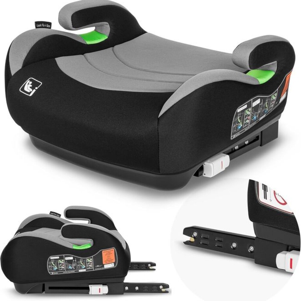 Booster alzador Lionelo LUUK 22-36kg ISOFIX gris