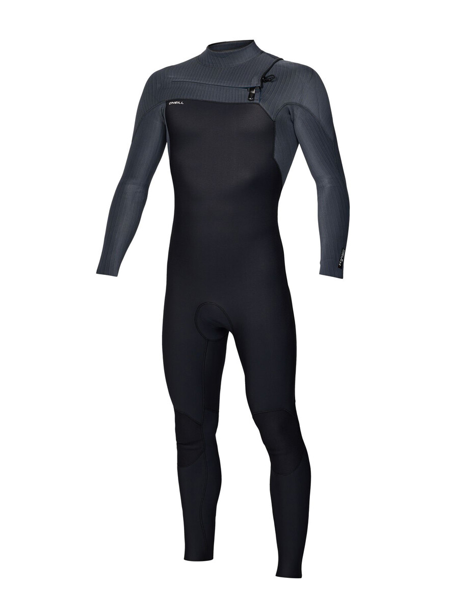 Hyperfreak 4/3+ mm - Chest Zip Full Wetsuit - Black Graphite 