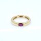 Anillo en oro 18k bombé con rubí legítimo oval Anillo en oro 18k bombé con rubí legítimo oval