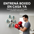 Máquina De Boxeo Bluetooth Música Luces + Guantes Entrena Color Blanco