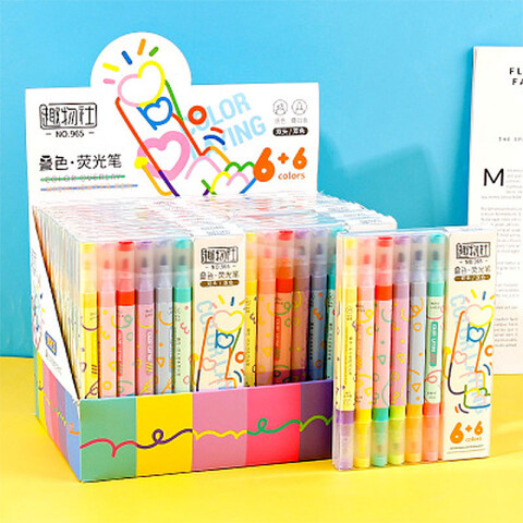 Marcadores doble punta 12 colores Marcadores Doble Punta 12 Colores