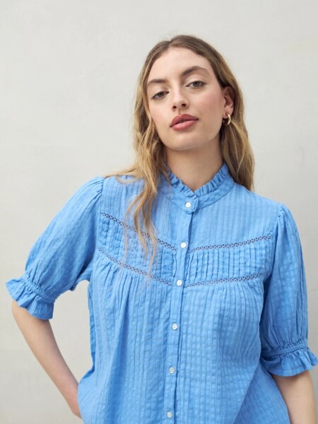 CAMISA D.CASSIN ERRANTE CELESTE