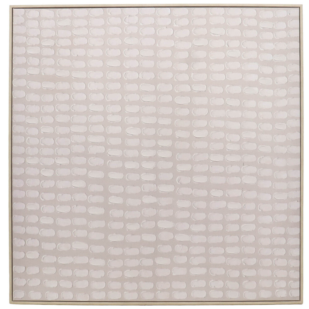 CUADRO ICE I, 100X100, NATURAL/BEIGE PAPEL H1HCA250087B