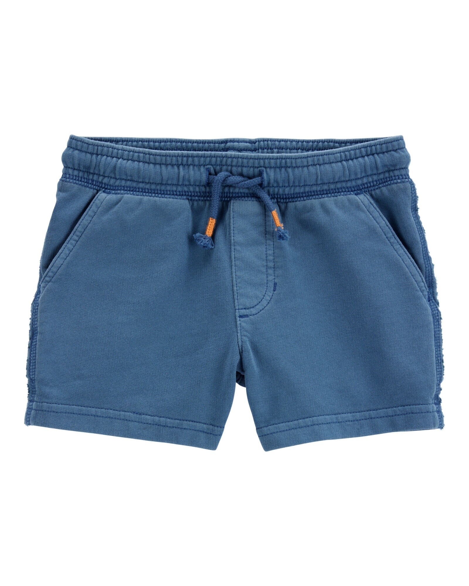 Short deportivo de algodón, azul Sin color