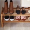 Zapatera 2 niveles de bambú apilable Zapatera 2 niveles de bambú apilable