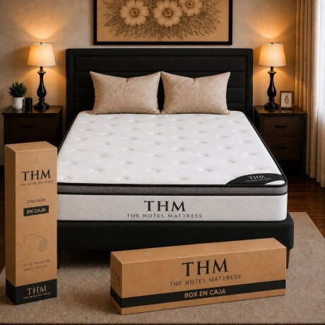 Sommier Plaza Y Media HAMPTONS Ruthenium Negro