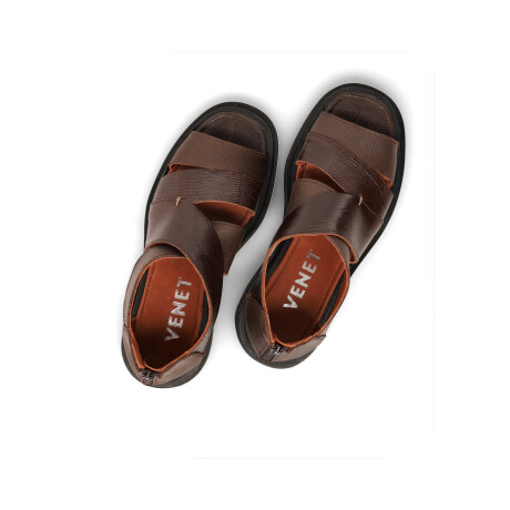 SANDALIAS VENET CUERO - AGRIN NEGRO