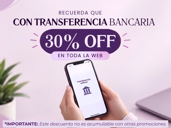 30% OFF TRANSFERENCIA