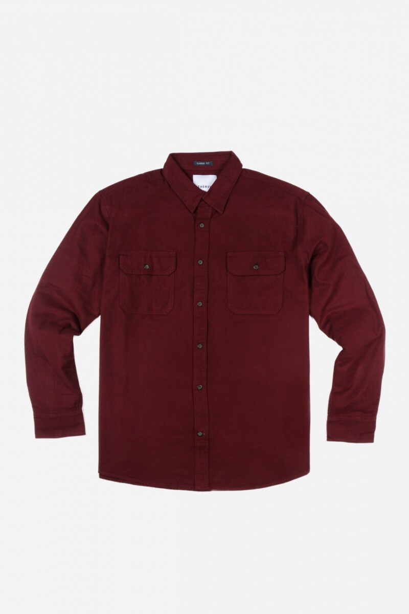 Camisa manga larga BORDO