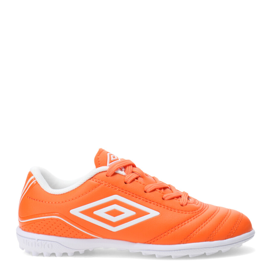 Championes de Niños Umbro Classico III TF Anaranjado - Blanco