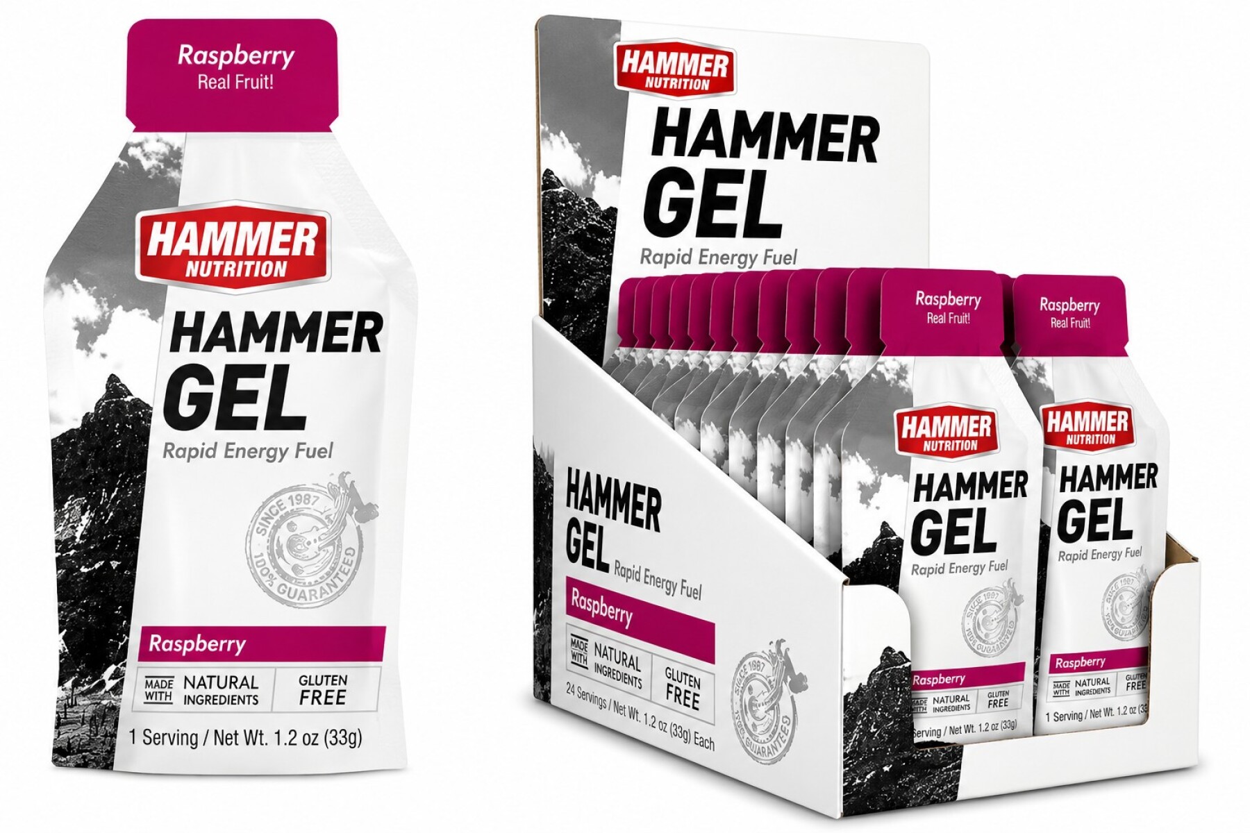 Hammer Gel Raspberry | Gel Energético | 33 g 