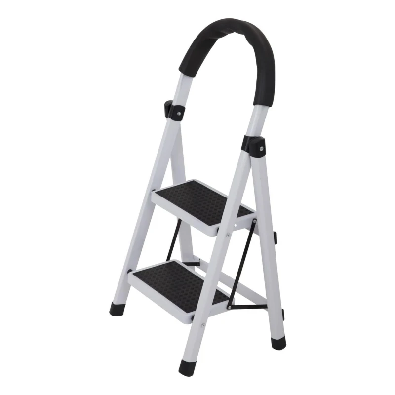Escalera De Aluminio Tijera 2 Escalones Antideslizante Negro