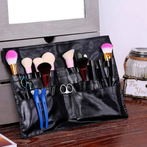 Cinturon Portacepillos D/Cosmetica Ajustable Simil Cuero Ushas N/a
