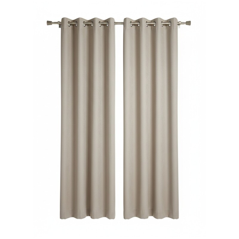 CORTINA ANN & VAL ANTIS MONACO 1,35 X2,30CM MARRON Unica