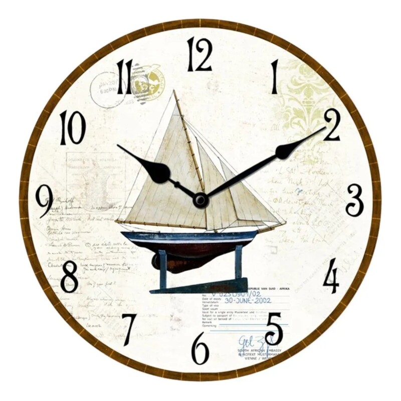 Reloj de pared mdf D28,8x3,5 cm BARCO