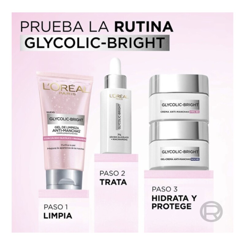 Gel de Limpieza Anti Manchas L'oréal Paris Glycolic Bright - 150ml Gel de Limpieza Anti Manchas L'oréal Paris Glycolic Bright - 150ml