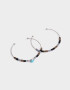 Pulseras Rígidas Sets Piedra Natural Pulseras Rígidas Set X2 Con Piedra - Plateado