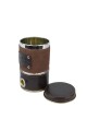 Yerbera forrada con dispensador Marron