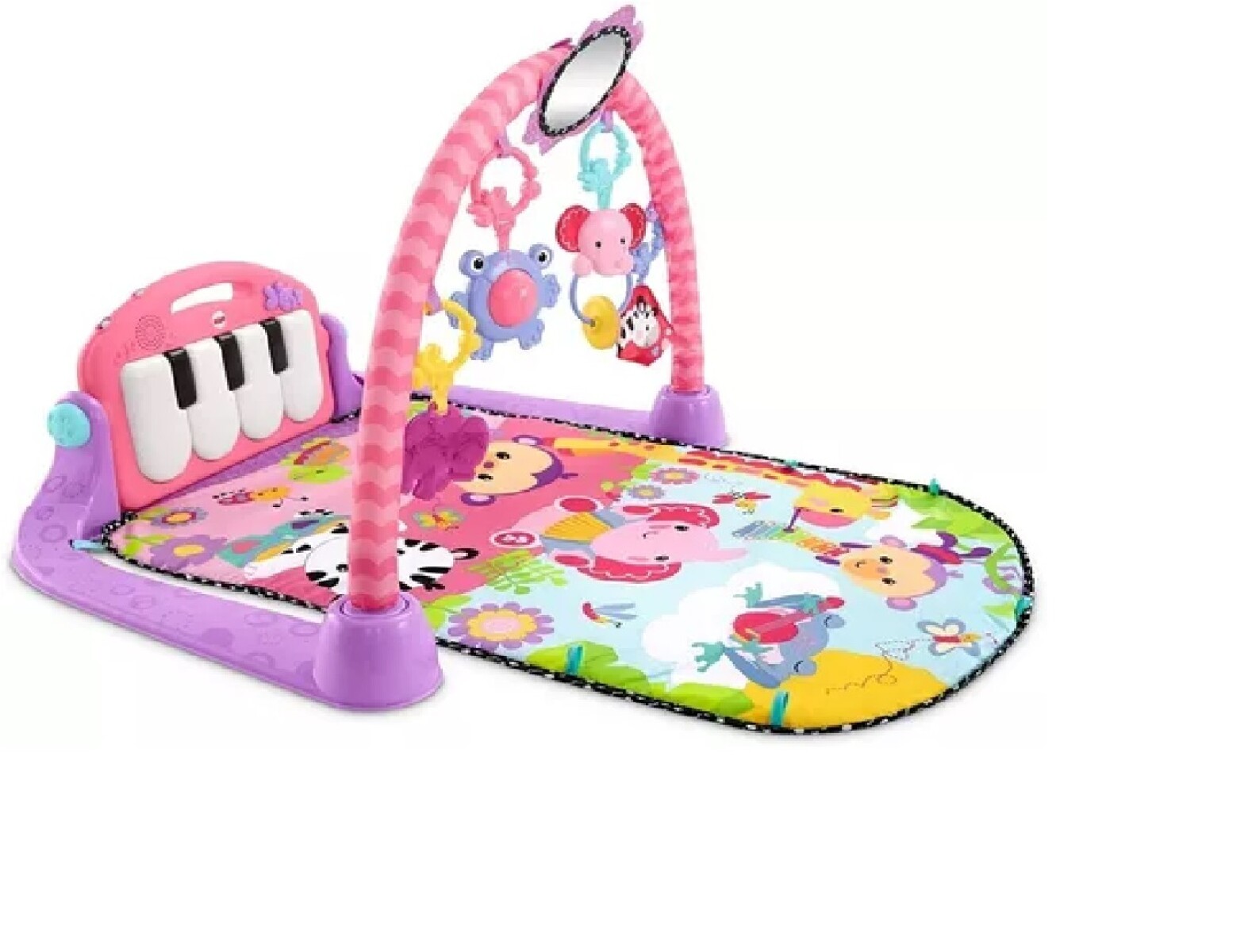 Gimnasio De Bebe Pataditas Piano rosado 