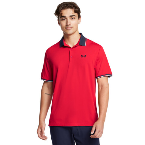 UA Playoff 3.0 Rib Polo-RED RED-600