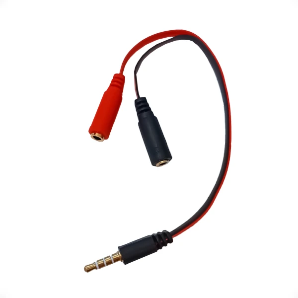 Splitter de Audio Jack 3.5 con Cable 1 Macho 2 Hembras Splitter de Audio Jack 3.5 con Cable 1 Macho 2 Hembras