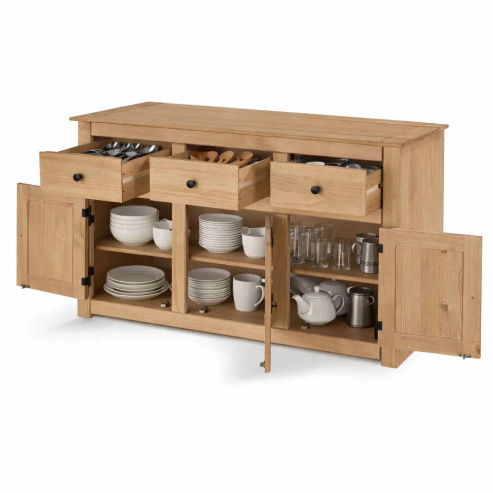 APARADOR TARUMA 100% MADERA MACIZA 3 CAJONES Y 3 PUERTAS – DISEÑO CLÁSICO APARADOR TARUMA 100% MADERA MACIZA 3 CAJONES Y 3 PUERTAS – DISEÑO CLÁSICO