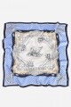Pañuelo estampado con lunares azul marino