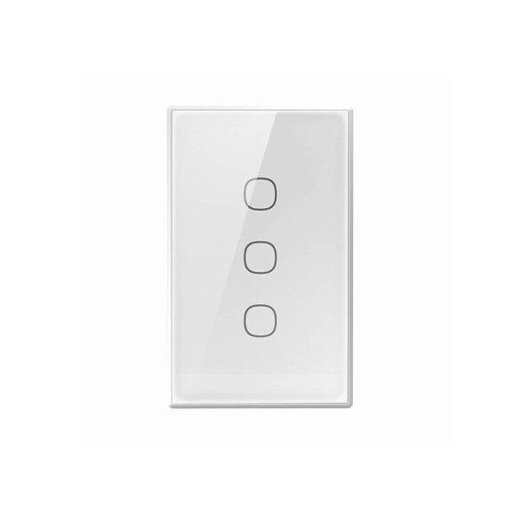 Plaqueta touch wifi "tx" 3 canales blanco matter SO0076