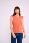 Blusa con calado Terracota