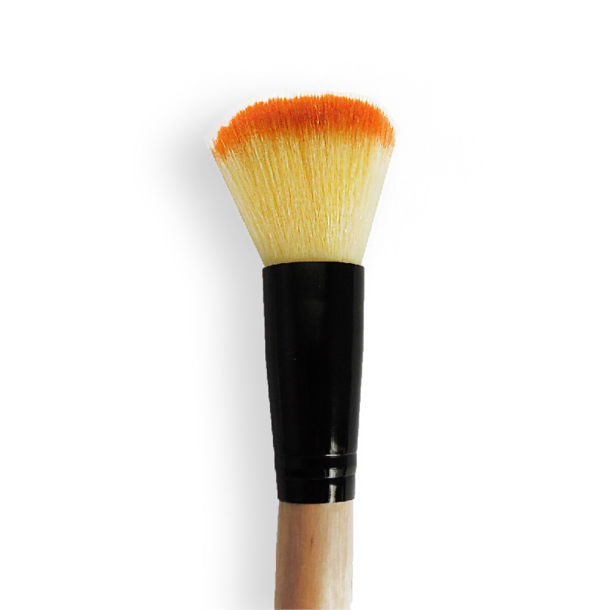 Brocha para maquillaje con mango de madera en 3 colores - Brocha Para Maquillaje Con Mango De Madera En 3 Colores 