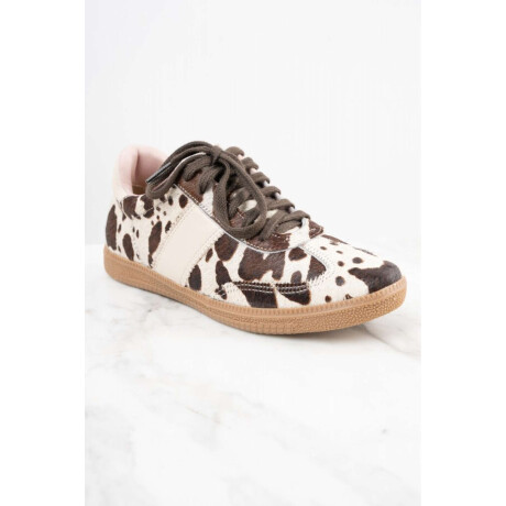 Zapatilla Pelo Vaca Marrón