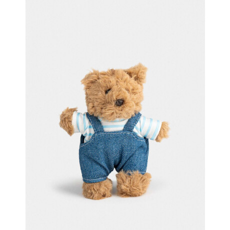Llavero Y Charm Peluche De Osito Marron Beige