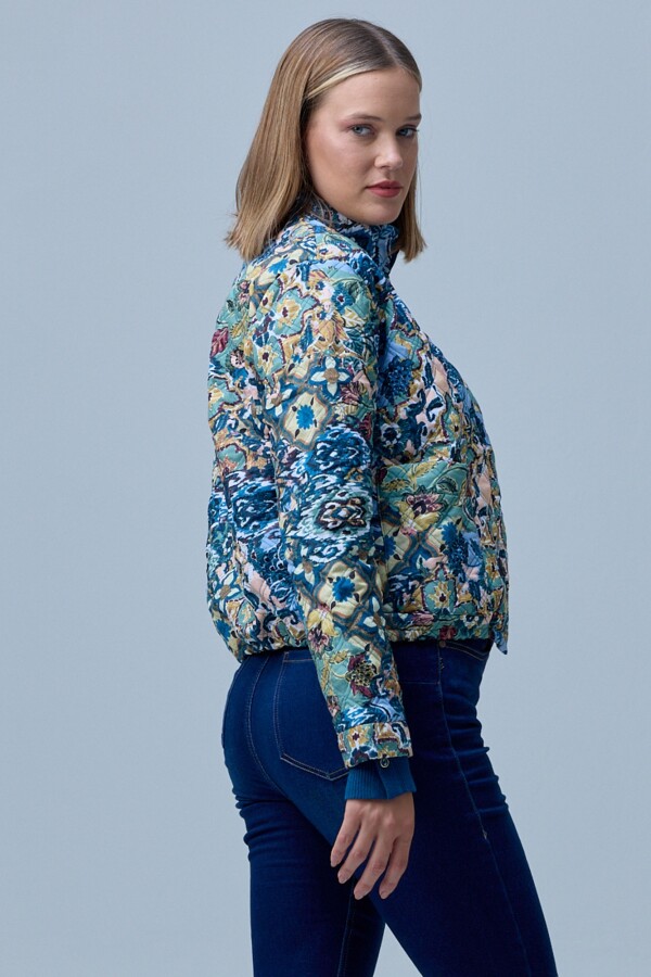 Chaqueta Capitoneada MULTI/VERDE