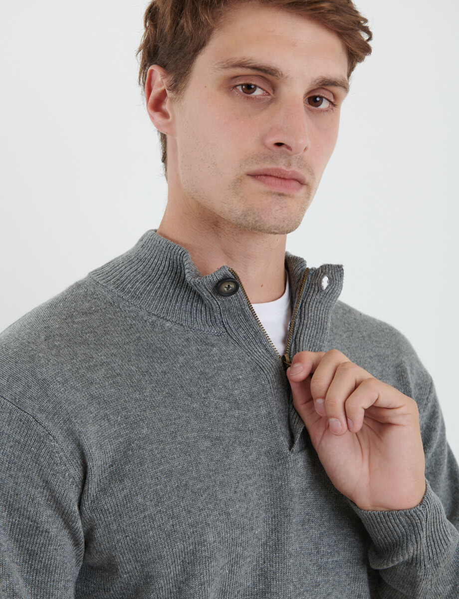 470416 SWEATER HARRY Gris Medio Melange