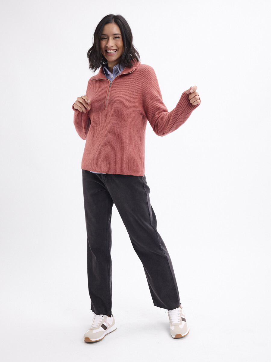 Jean recto Rosa - negro 