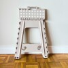 anqueta Banco Plegable Escalera Plastico Reforzado 45 Cm Beige