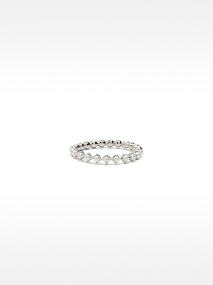 Anillo Con Esferas - Plata De Ley 925 plateado