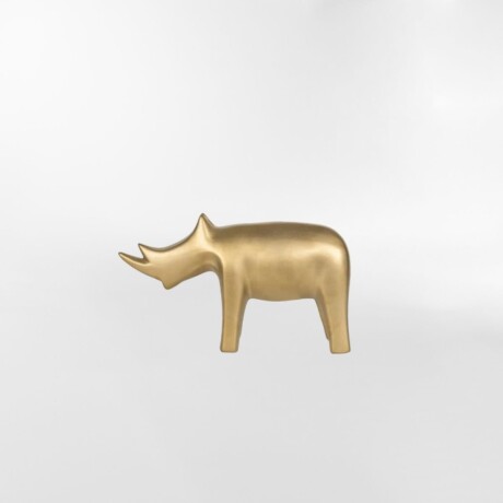 DECORACION RHINO Dorado - UNICO