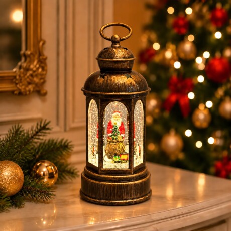 Farol Navideño Torre con Luz, Música y Brillos en Movimiento Farol Navideño Torre con Luz, Música y Brillos en Movimiento