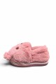 PANTUFLA NIÑOS CERRADA DISEÑO OSO Rosa