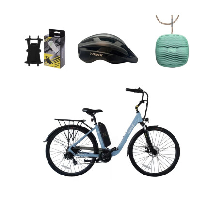 Combo Bici Electrica Hurley + Parlante + Casco + Soporte Combo Bici Electrica Hurley + Parlante + Casco + Soporte