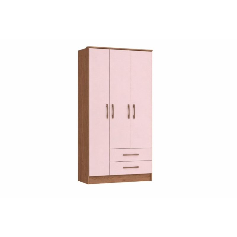 Ropero – Armario de 3 Puertas MOSCÚ BLUSH