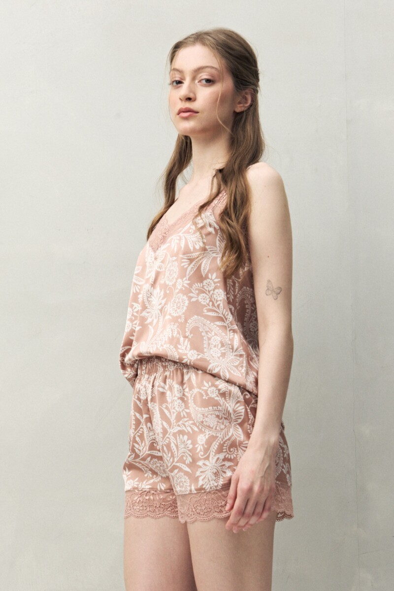 SHORT MARGARITA PRINTED Tostado