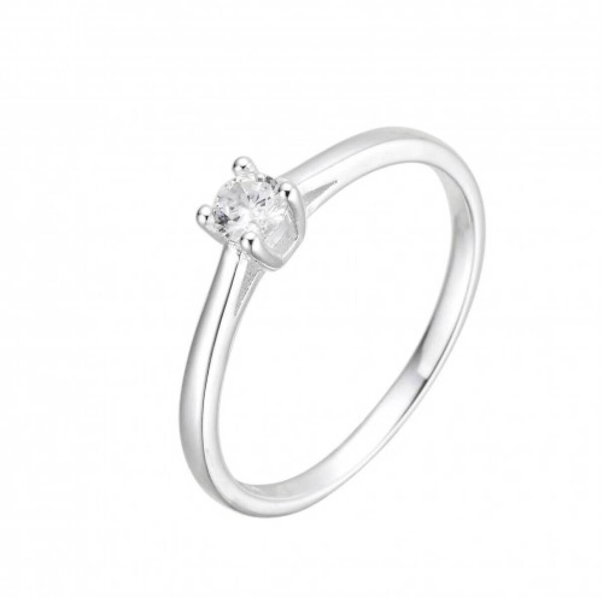 Anillo de plata 925 con circonia, CINTILLO. 