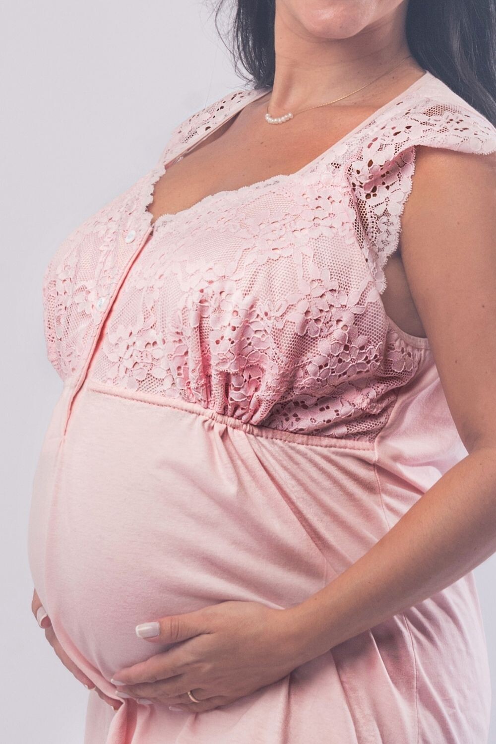 Camisón Maternal Luma Blanco