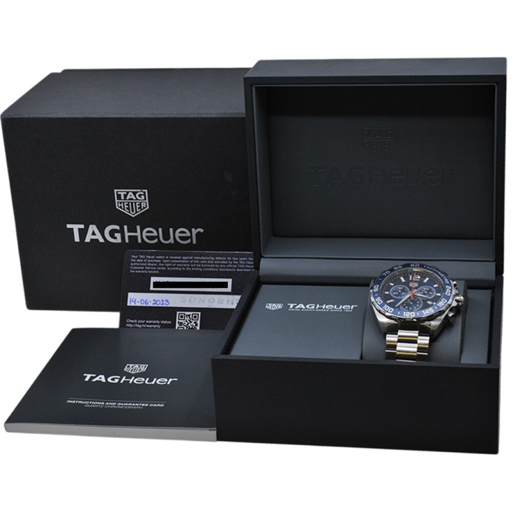 Tag Heuer Fórmula 1 Chronograph 43 mm quartz CAZ1014 con estuche y papeles Tag Heuer Fórmula 1 Chronograph 43 mm quartz CAZ1014 con estuche y papeles