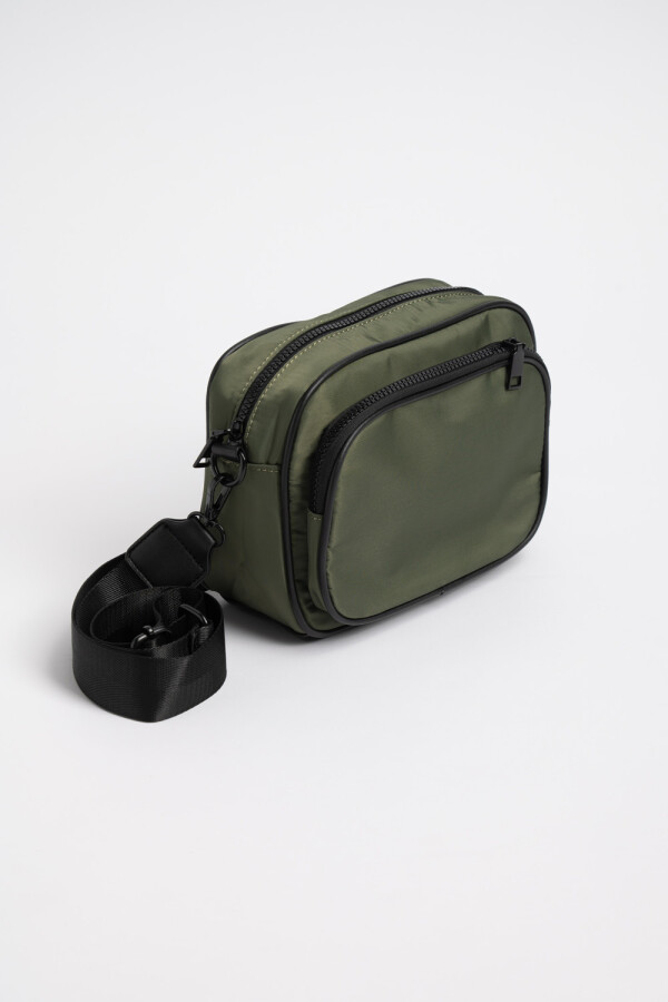 Bandolera beige Verde