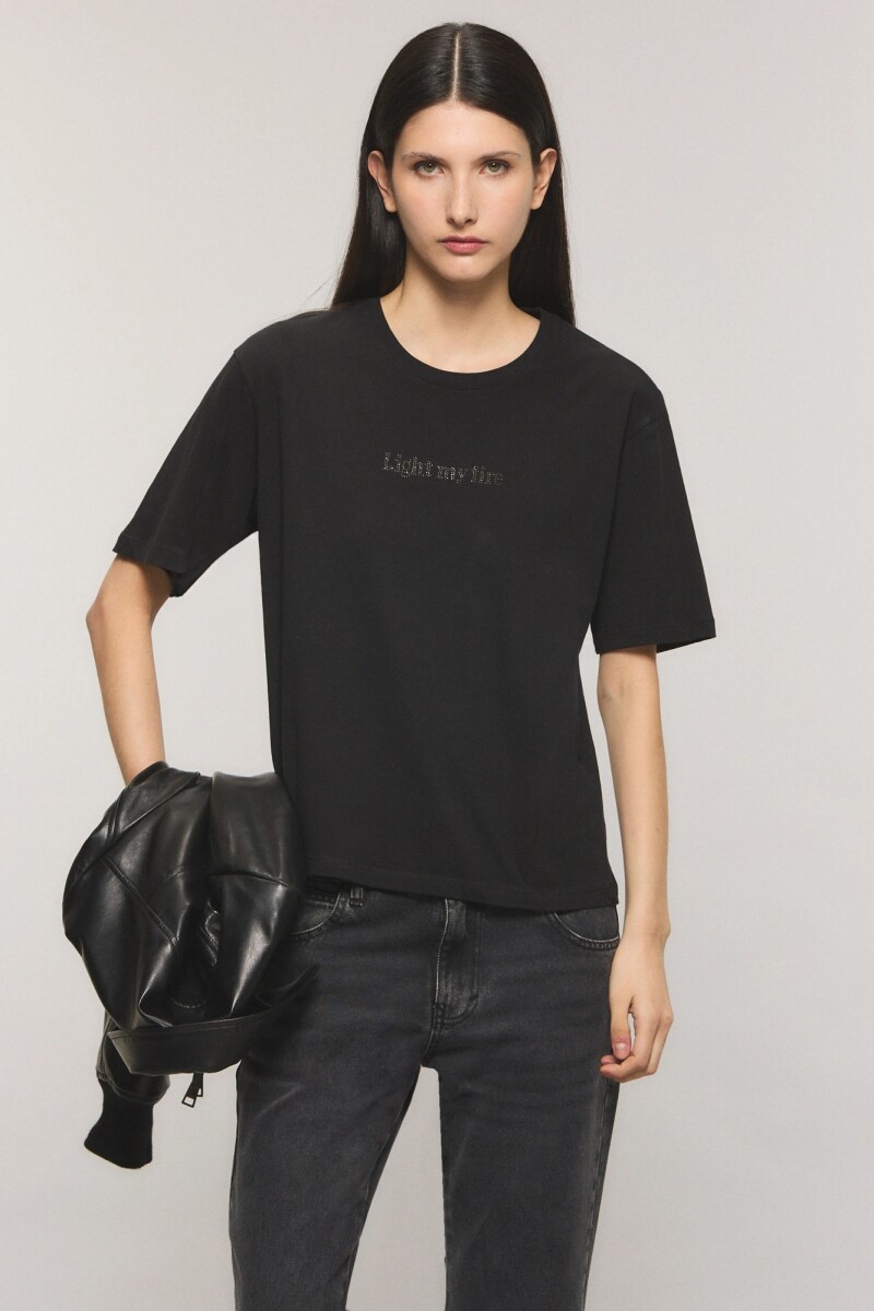 REMERA BOOTLIGHTER Negro