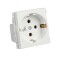 TOMA SCHUKO 16A250V ATENEA Módulo Schuko 2P+T 16AX 250v Atenea Blanco
