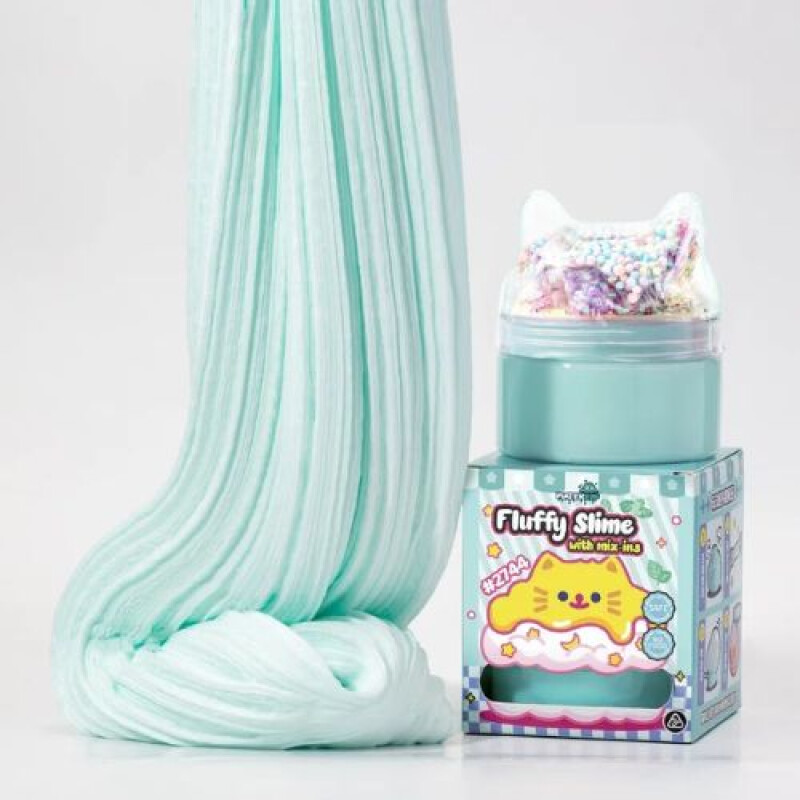 Fluffy Slime mix-ins Dasheen Green